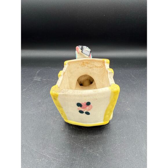 Rare ITALY Majolica Donkey Figurines Pulling Cart - Picture 6 of 9